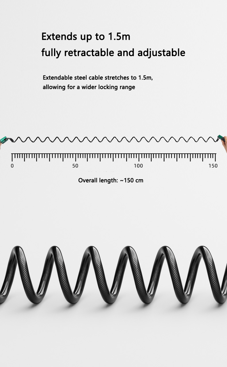 Steel Cable Helmet Lock for Bi - Mountain Biking Helmet 评论和价格