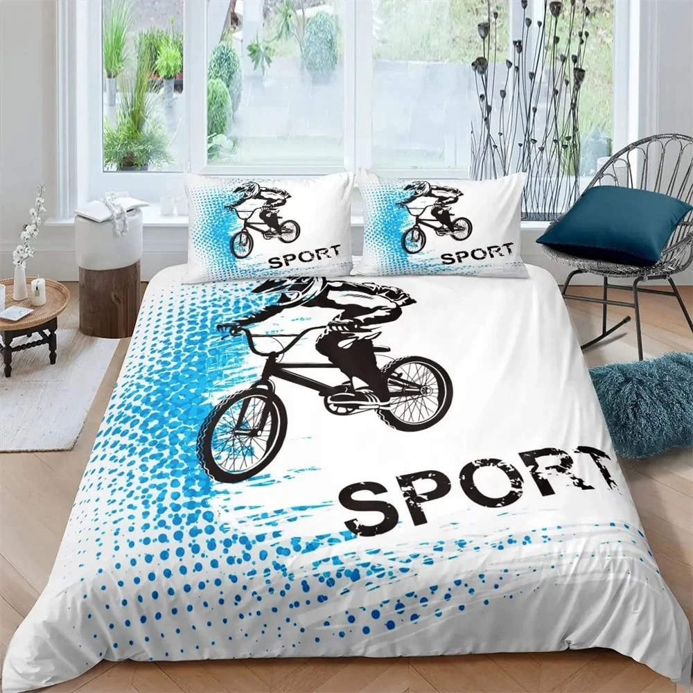 Bicycle Duvet Cover Set Microf - Mountain Biking Game 评论和价格