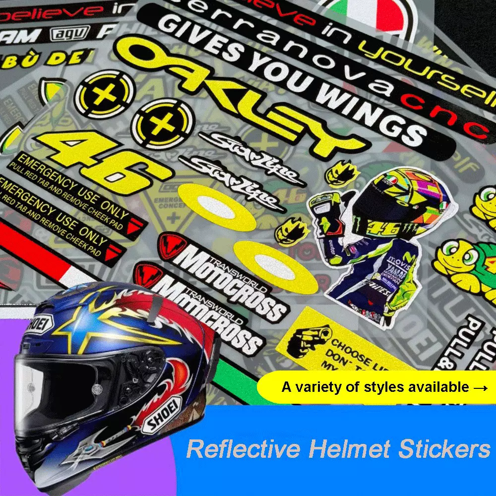 Reflective Decor Stickers for  - Mountain Biking Helmet 评论和价格
