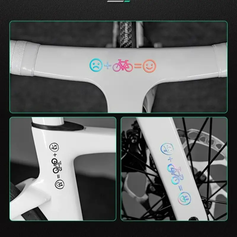 4pcs Happy Face Bike Sticker S - Mountain Biking Helmet 评论和价格