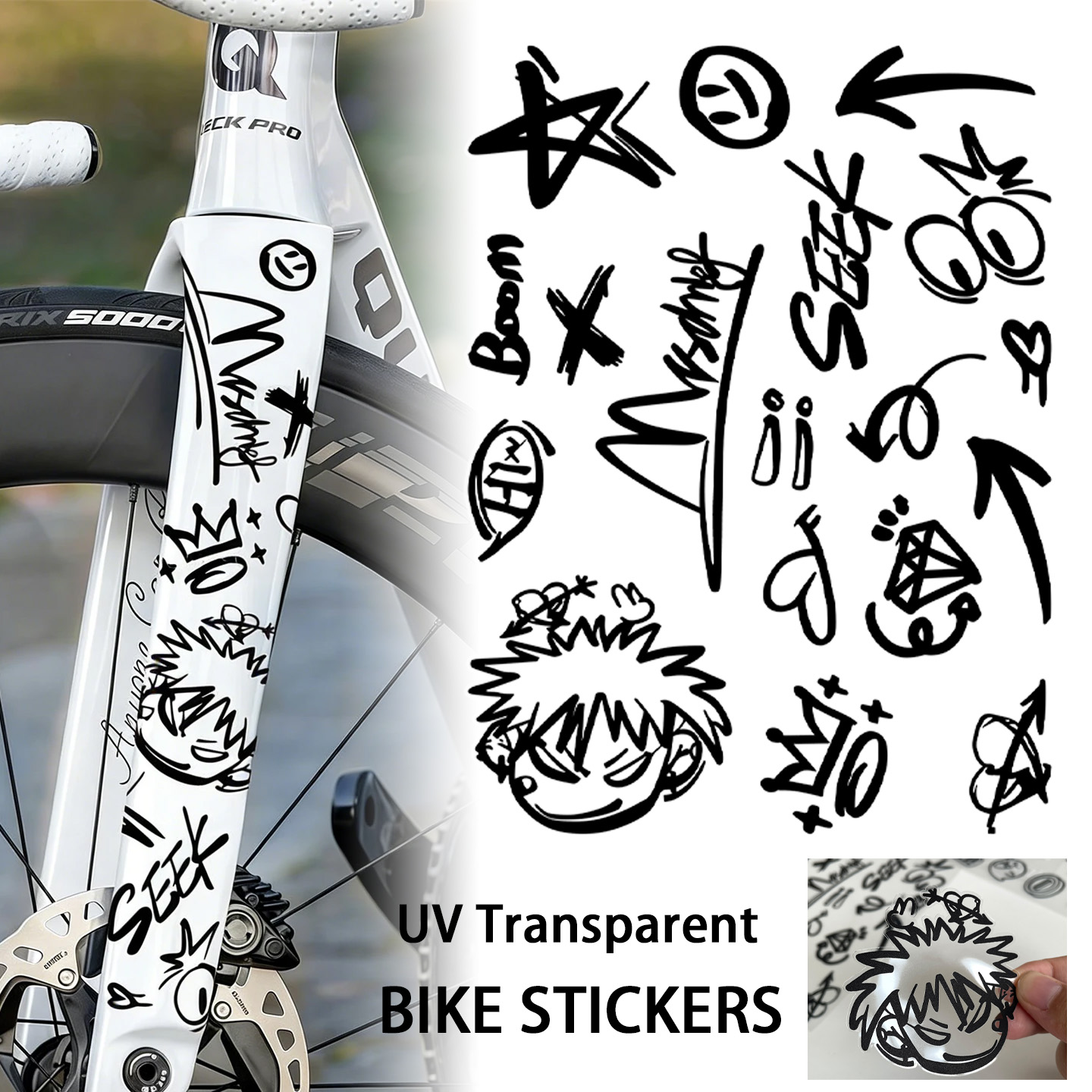 UV Transparent Graffiti DIY Bi - Mountain Biking Helmet 评论和价格