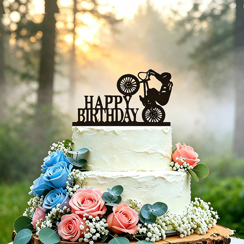 Custom Bicycle Birthday Cake T - Mountain Biking Events 评论和价格